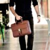 Adin Leather Aktetas DP1 – Voor Heren – Laptopformaat