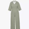 Driekwart mouwen jumpsuit voor dames