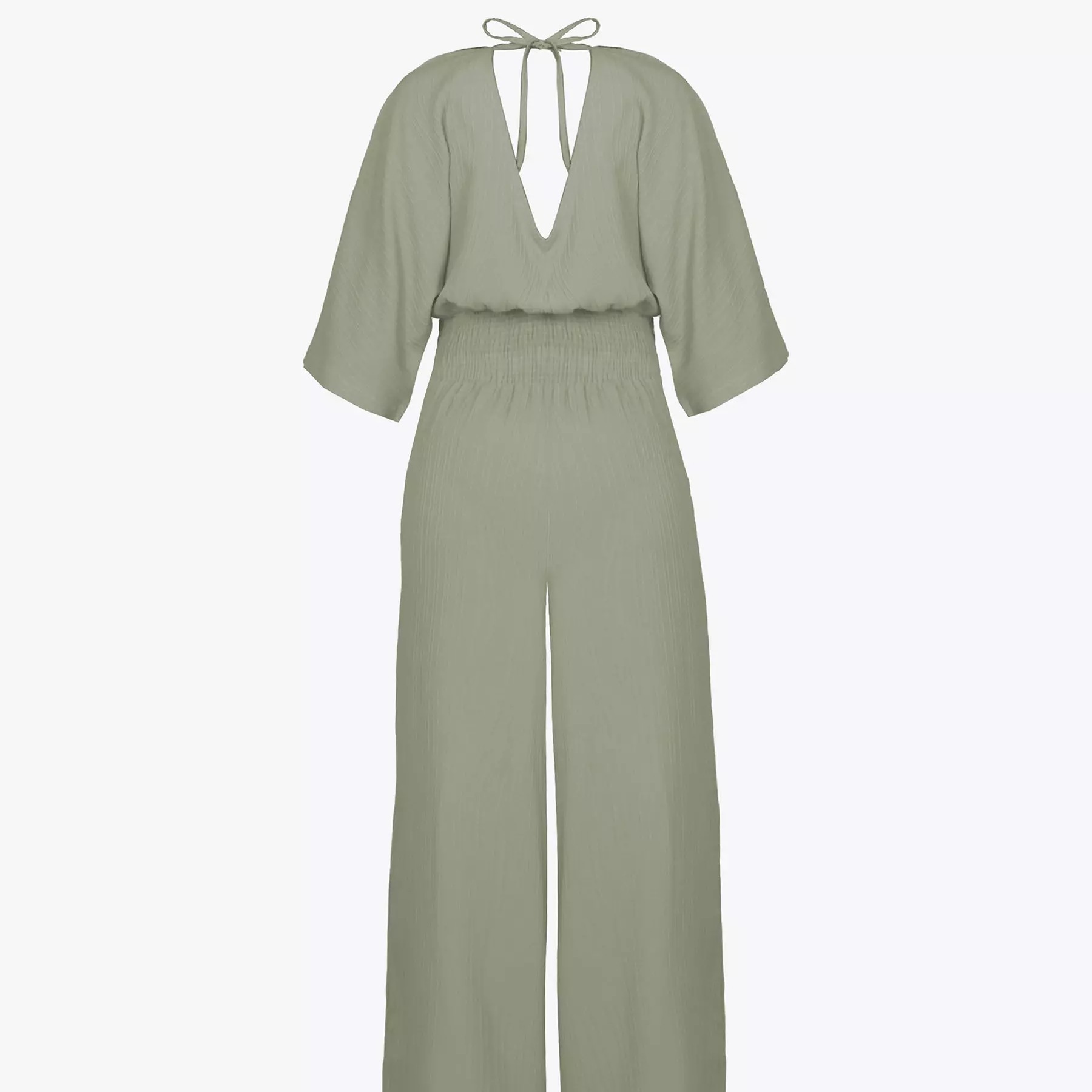 Driekwart mouwen jumpsuit voor dames