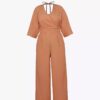 Driekwart mouwen jumpsuit voor dames