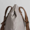 Shopper Handtas Rozhand – Grijs met Leren Handvatten
