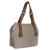 Shopper Handtas Rozhand – Grijs met Leren Handvatten