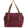 Shopper Handtas Rozhand – Grijs met Leren Handvatten