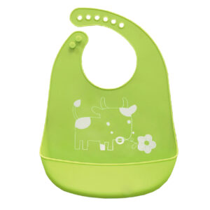 Waterdichte Siliconen Baby Slab voor Eten met Kleine Koe Ontwerp