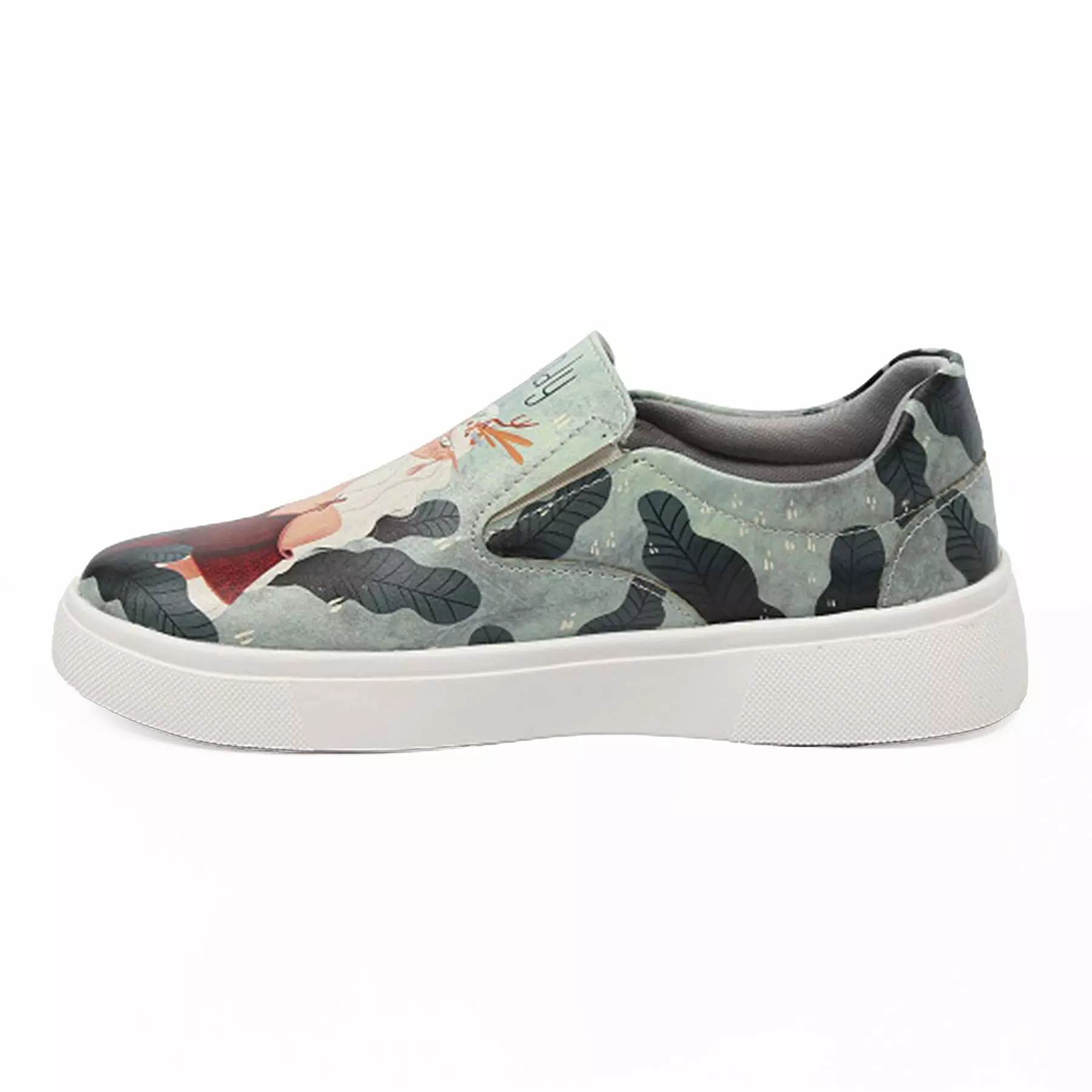 Graffiti Print Sneakers – Vrouwen’s Modieuze Casual Schoenen Model Bosfee