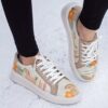Graffiti Print Sneakers – Dames Chique Casual Schoenen Model Paard