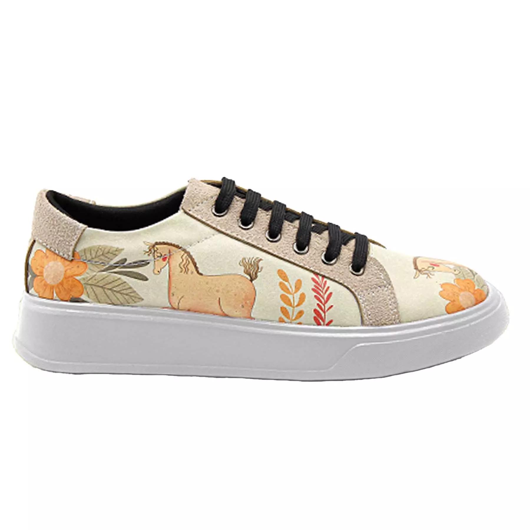 Graffiti Print Sneakers – Dames Chique Casual Schoenen Model Paard