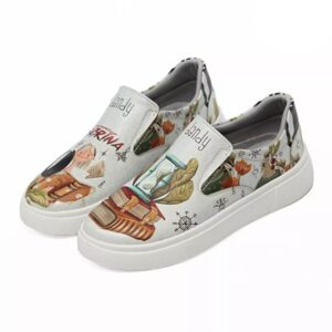 Graffiti Print Sneakers – Dames Chic Casual Schoenen Model Sabrina