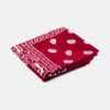 Mini Hoofddoek voor Dames – Paisley Rood