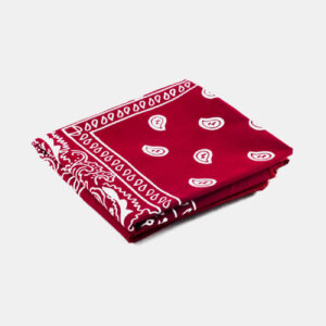 Mini Hoofddoek voor Dames – Paisley Rood