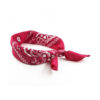 Mini Hoofddoek voor Dames – Paisley Rood