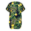 Dames Katoenen T-shirt met Korte Mouwen met Citroenontwerp