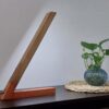 Houten Bureau LED Lamp Handgemaakt voor Lezen