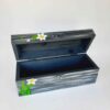 Houten handgemaakte geschenkdoos met bloemmotief