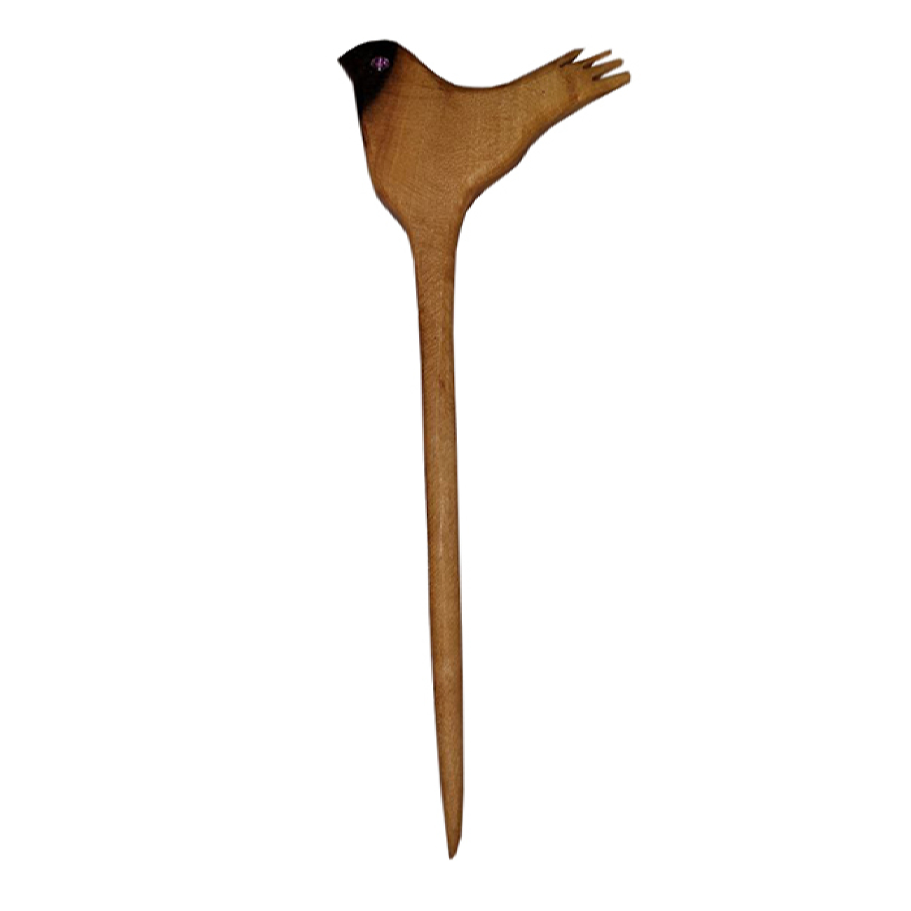 Houten Haarstokje voor Vrouwen Vogel Ontwerp