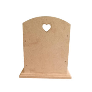 Houten Make-up Borstelhouder met Hartontwerp