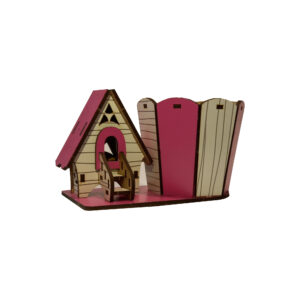Houten Make-up Borstelhouder in Cottage Design
