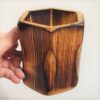 Houten Make-up Kwastenhouder van Natuurlijk Hout