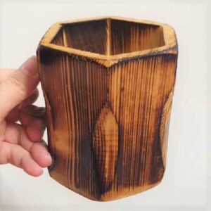 Houten Make-up Kwastenhouder van Natuurlijk Hout