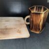 Houten Make-up Kwastenhouder van Natuurlijk Hout