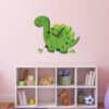Houten Kinderkamer Wandklok met Schattig Dinosaurusontwerp