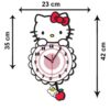 Houten Kinderkamer Wandklok met Hello Kitty Ontwerp
