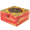 Handgemaakte Thee-Organizer – Elegante houten doos met tegelpatroon