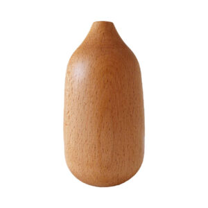 Handgemaakte Decoratieve Houten Bud Vaas – Bruin