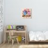 Houten Wandklok voor Kinderkamer Model Baby Uilen