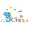 Houten Wandklok voor Kinderkamer Model Dino