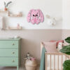 Houten Wandklok voor Kinderkamer Model Konijn