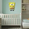 Houten Wandklok voor Kinderkamer Model SpongeBob