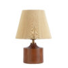 Accent Houten Tafellamp met Stoffen Kap Adib