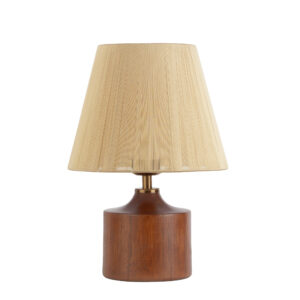 Accent Houten Tafellamp met Stoffen Kap Adib