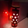 Verstelbare Houten Wandlamp met Gaatjesontwerp