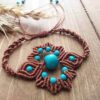 Boheemse Geborduurde Macramé Armband – Ster