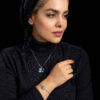 Messing Klavertjevier Sieradenset – Ketting Armband Oorknopjes Set voor Dames