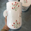 Keramische Voorraadpot met Bloem Ontwerp Set van 3