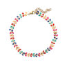 Enkelband Ketting met Veelkleurig Emaille Blad Ontwerp