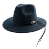Klassieke Fedora Hoed in Navy Blauw