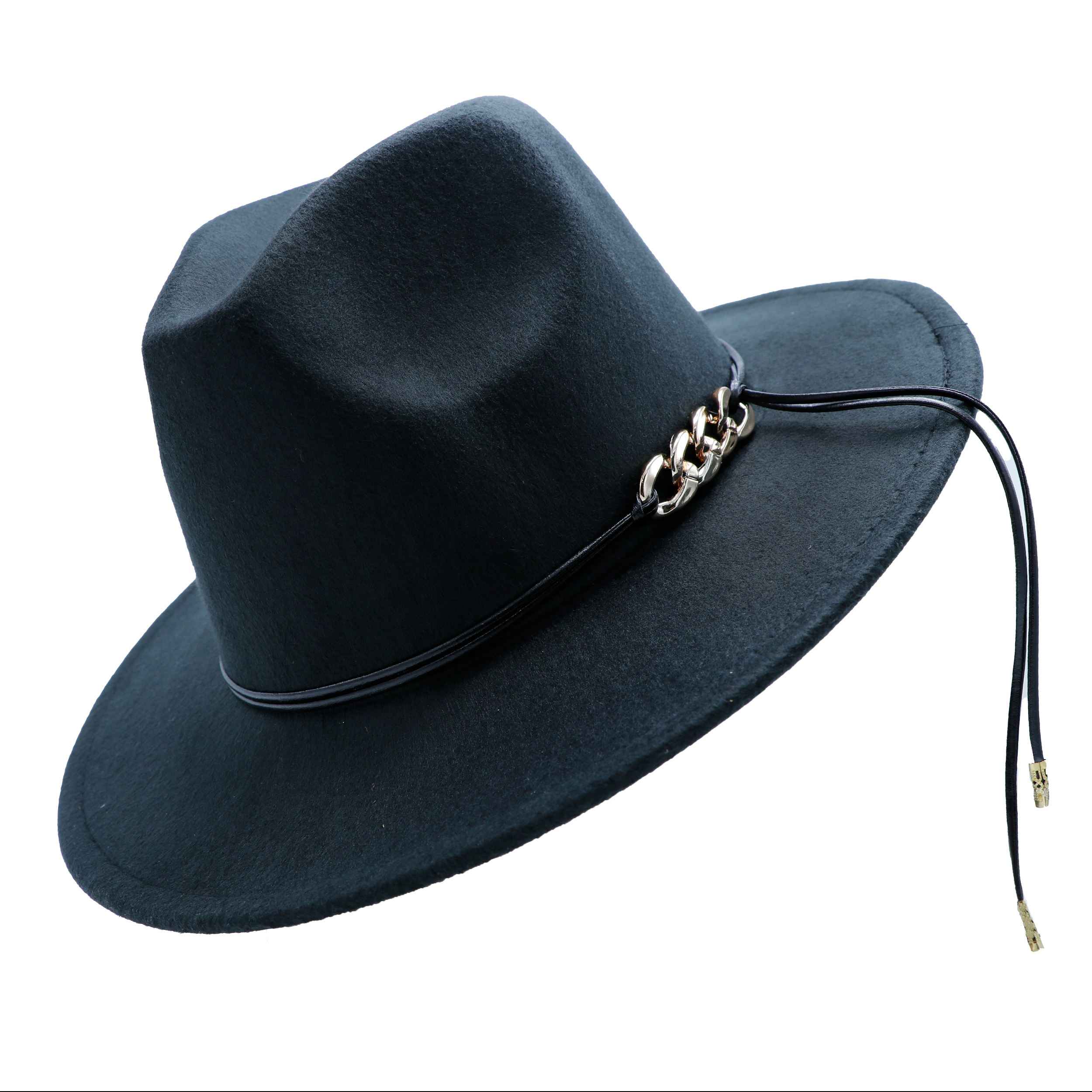 Klassieke Fedora Hoed in Navy Blauw