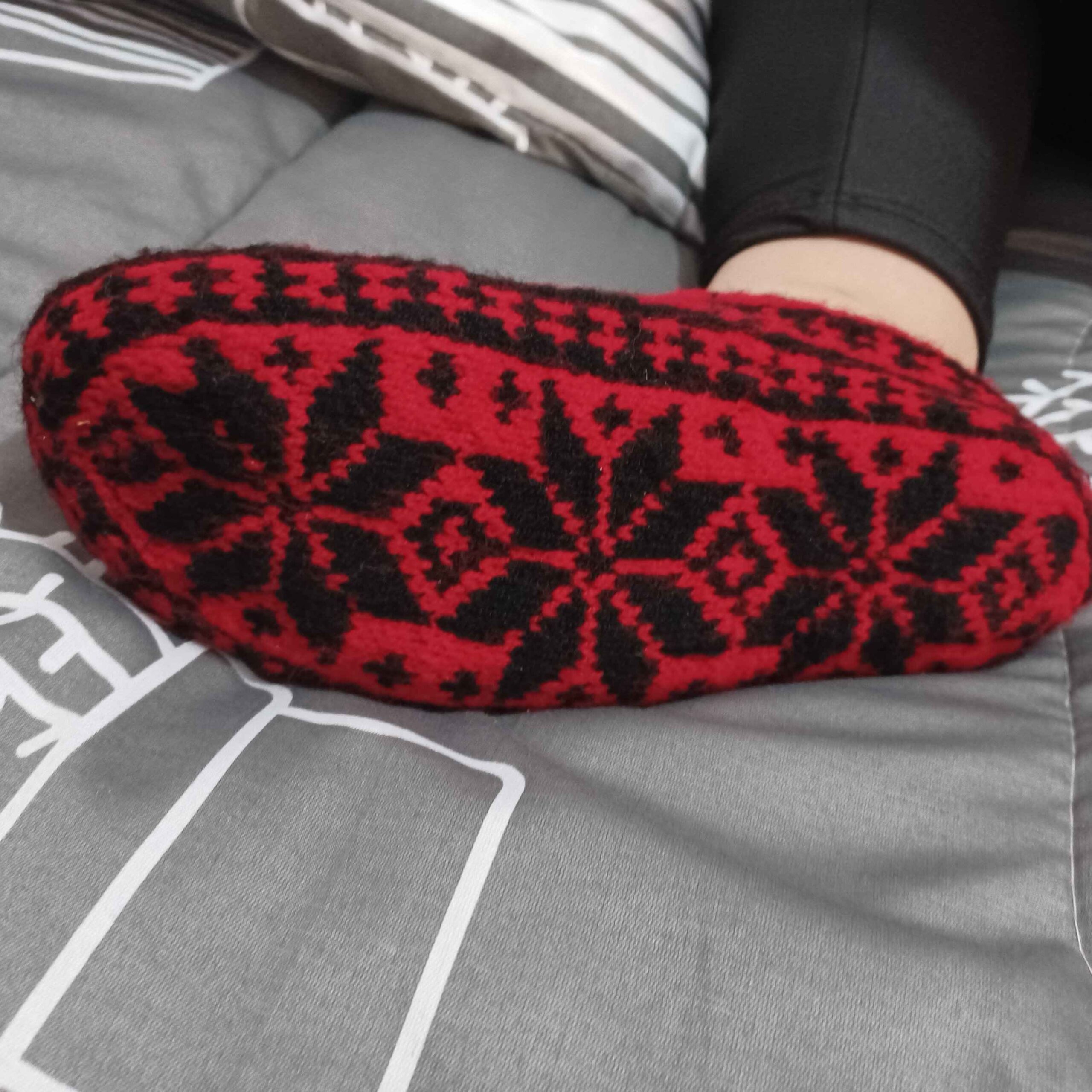 Gehaakte Giveh Slippers voor Vrouwen – Rood