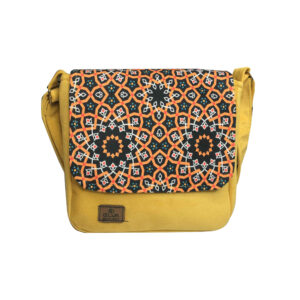 Bohemian Schoudertas Model Zon – Geel