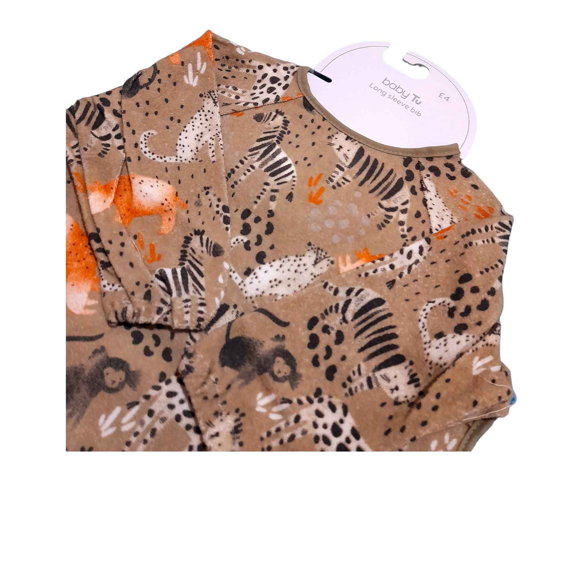 Babyslab met Mouwen – Fluweel – Dierendesign – Bruin