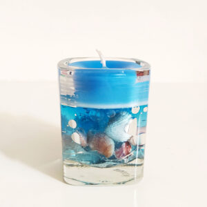 Decoratieve Zee & Strand Thema Kaars in Pot – Perfect voor Elke Ruimte