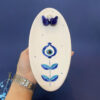 Decoratieve Keramische Wierookhouder met Boze Oog Ontwerp Handgemaakt