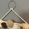 Decoratieve & Handgemaakte Wand Sleutelhouder met Macramé Ontwerp
