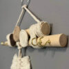 Decoratieve & Handgemaakte Wand Sleutelhouder met Macramé Ontwerp