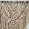 Decoratieve Macramé Wandtapijt Kunst Model Honey