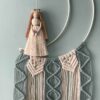 Decoratieve Macramé Wandtapijt Kunst Model Maan